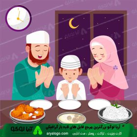 وکتور png ماه رمضان طرح 157