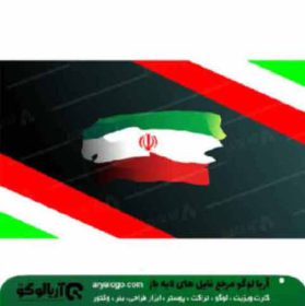 وکتور png پرچم ایران کد 34