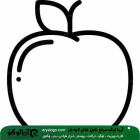 وکتور png سیب کد 8