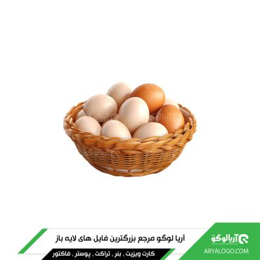 وکتور png سبد تخم مرغ کد 12
